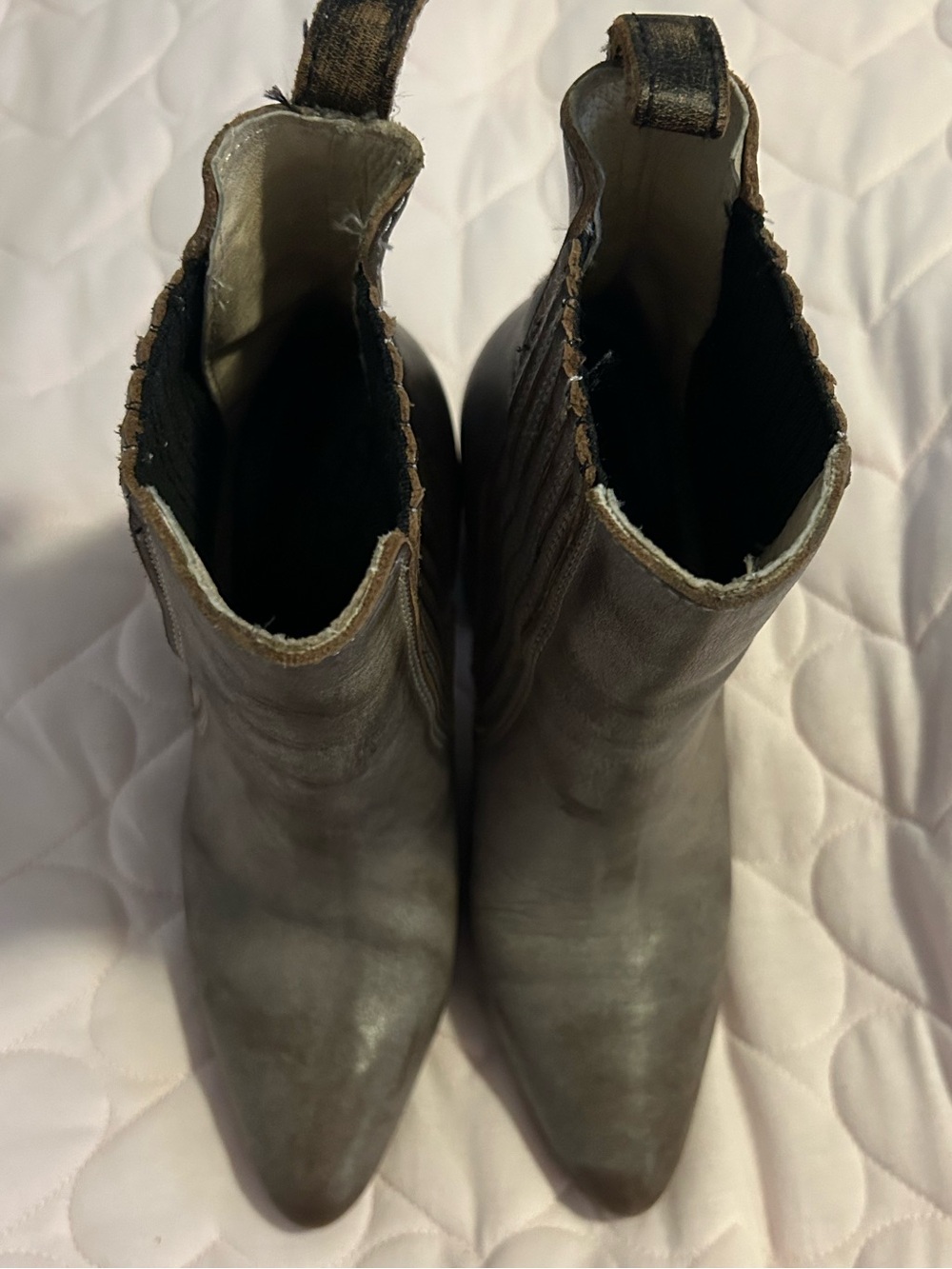 Freebird by Steven Pointed Ankle Booties in Gray